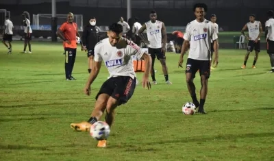 Falcao García, durante un entrenamiento. 
