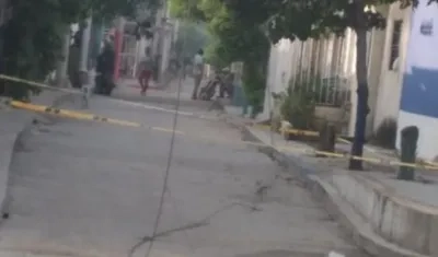 Guaya que le cayó al menor de edad en el barrio Los Ángeles. 