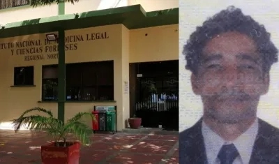 El cuerpo de Mairon Rafael Martínez Pérez fue llevado a Medicina Legal. 