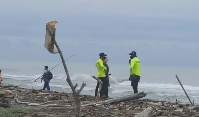 Lugar donde fueron encontrados los restos óseos, en Puerto Colombia. 