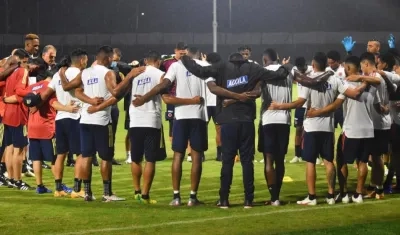 Jugadores de la Selección Colombia. 