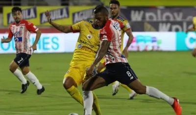 Freddy Hinestroza, jugador de Junior. 