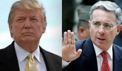 Trump califica de "héroe" al expresidente Uribe