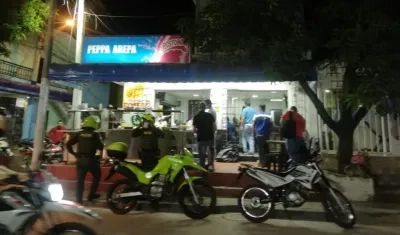 Uno de los locales intervenidos en Soledad. 