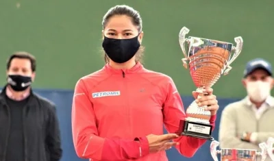 María Fernanda Herazo, tenista barranquillera. 