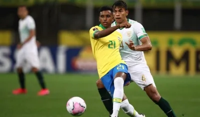 Rodrygo, delantero de Brasil. 