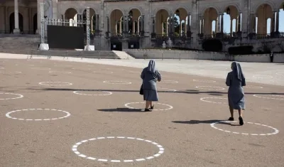 Medidas de distanciamiento para la gran peregrinación.