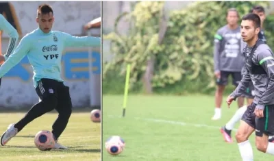 Ambos equipos realizaron, esta tarde, el último entrenamiento de cara al partido de este martes.