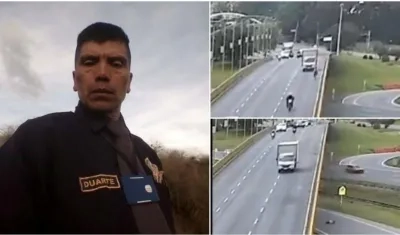 José Antonio Duarte murió arrollado por un furgón en la vía Chía-Bogotá.