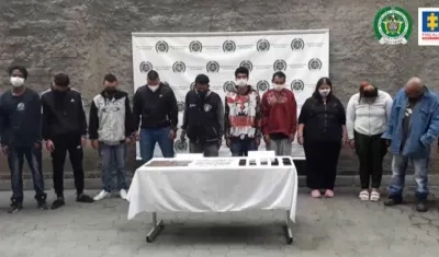 Una de las bandas desarticuladas por las autoridades. 