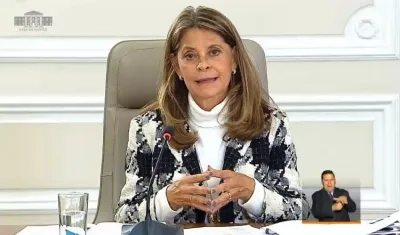 Marta Lucía Ramírez, vicepresidenta de la república.