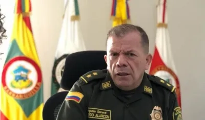 General Ricardo Alarcón, comandante de la Policía Metropolitana de Barranquilla.