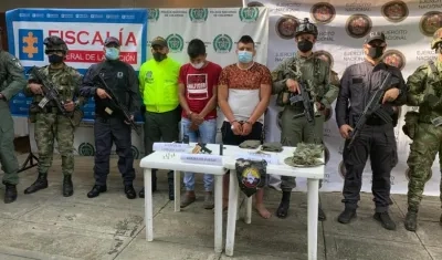 Breiner Orlando Daza Daza, alias Chuky, y Sebastián Mestizo Daza, alias Sebastián, capturados por el caso Cauca.