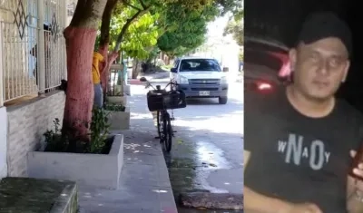 William Enrique Chans Mercado murió encima del sardinel del árbol. 