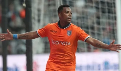 Robinho, jugador brasileño. 