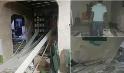 Un artefacto explosivo fue lanzado contra la estación de la Policía en San Roque en el Cesar.