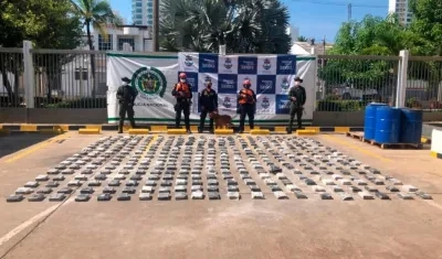 Droga incautada por las autoridades. 