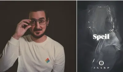 Jaarp y la portada de su EP Speil.