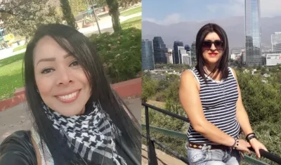 Nelky Piñeros Olave y Lady Lorena Insuasti.