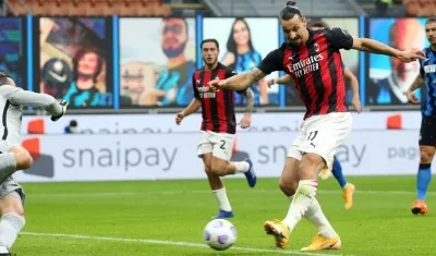 Zlatan Ibrahimovic, delantero del Milan. 