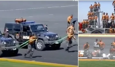 Policías en Egipto, cumpliendo su ceremonia de grado. 