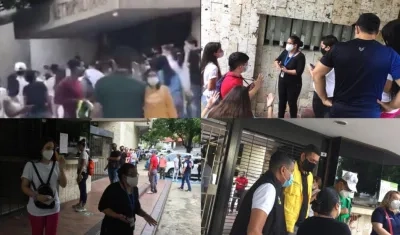 Imágenes del caos que se vivió.