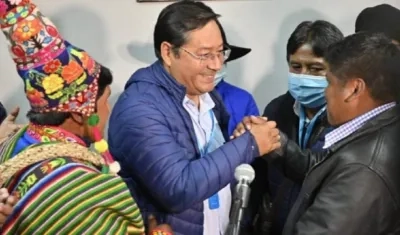 El candidato Luis Arce.