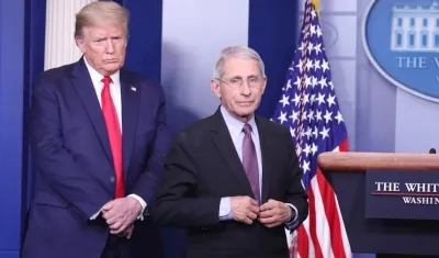 Donald Trump y Anthony Fauci.