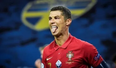 Cristiano Ronaldo, delantero portugués. 