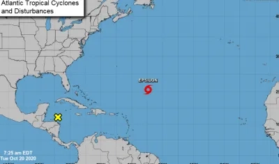 Epsilon es el nombre de una letra del alfabeto griego, se usan para denominar a tormentas y huracanes cuando se agota la lista.