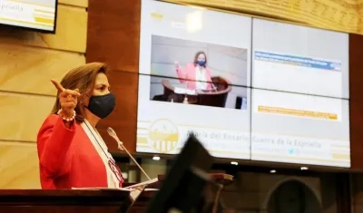 La senadora del Centro Democrático, María del Rosario Guerra.