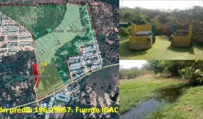 Imágenes de la planta de tratamiento de aguas residuales. 