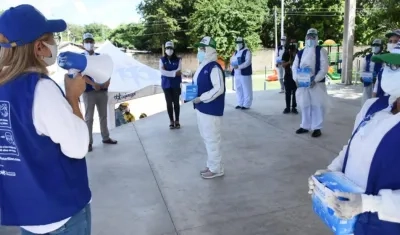 La secretaria de Salud, Alma Solano.