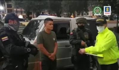 Uno de los capturados por las masacres ocurridas en Valle del Cauca y Nariño. 