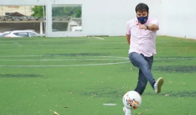 El Alcalde de Barranquilla, Jaime Pumarejo.