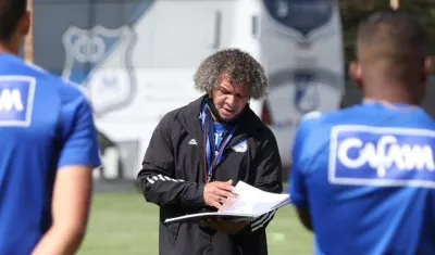 Alberto Gamero, técnico de Millonarios. 