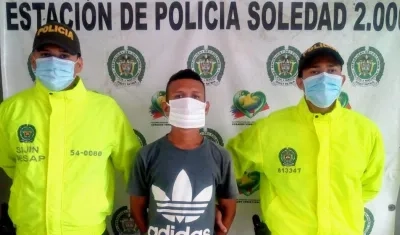 Efraín Junior Bermejo Morales fue capturado por la Sijin.
