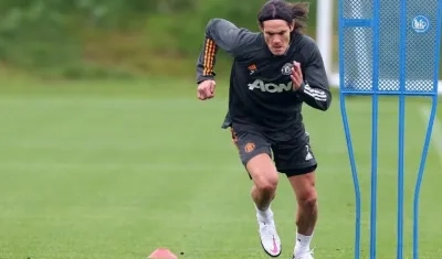 Edison Cavani, delantero uruguayo. 