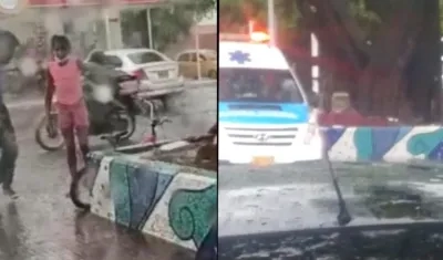 La niña murió en el acto tras ser impactada por el rayo. 