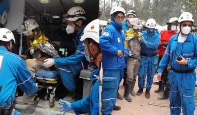 Mineros rescatados.