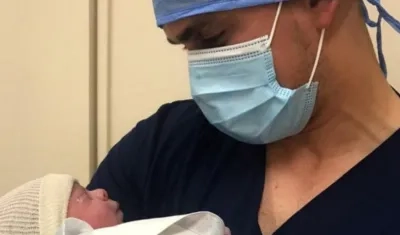 Rafael Santos Borré y su hija Guadalupe.