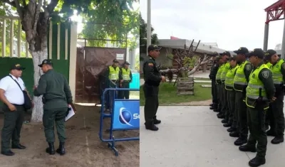 Los policías custodiarán cada uno de los puestos de votación. 