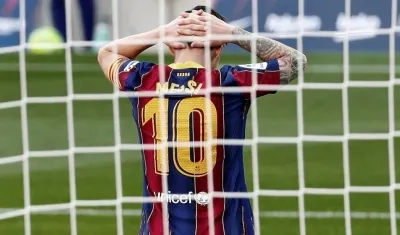 Lionel Messi, delantero argentino. 