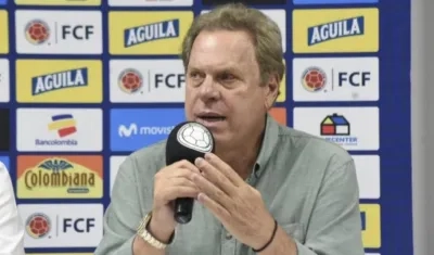 Ramón Jesurún, presidente de la Federación Colombiana de Fútbol.