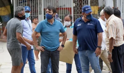 El Alcalde de Barranquilla, Jaime Pumarejo.