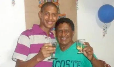 Alexánder Brito Martínez con su papá Silvio Brito.