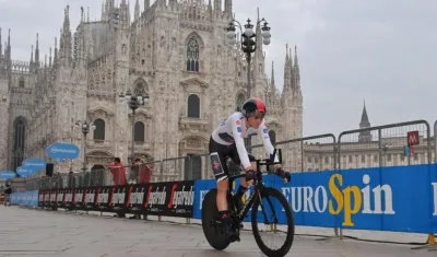 Tao Geoghegan Har durante la contrarreloj. 