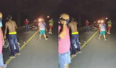 Lugar donde se presentó el accidente en Juan de Acosta. 