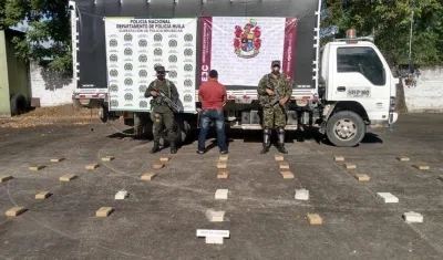 El conductor del furgón fue capturado. 