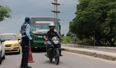 Las motos no podrán circular este viernes 30 de octubre en Soledad. 